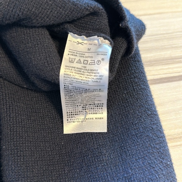 Banana Republic Unisex Button-Down Cardigan Navy Medium - Picture 5 of 6